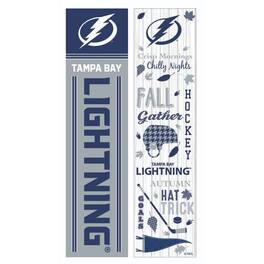 Evergreen Enterprises - Tampa Bay Lightning 47" Double Sided Fall Leaner Fan Sign - Multicolor