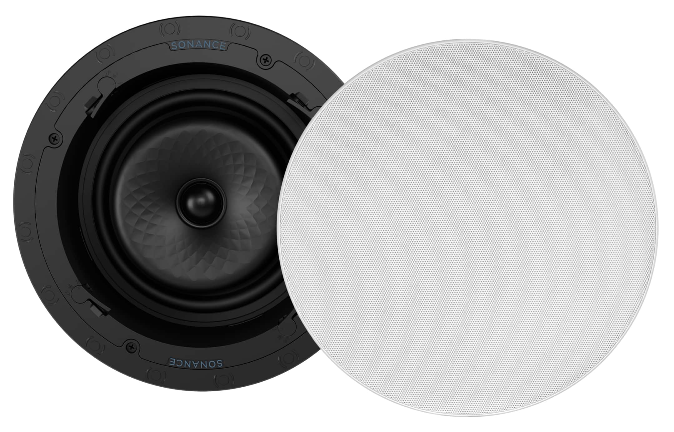 Sonance - VX82R SINGLE SPEAKER - Visual Experience Series 8" 2-Way In Ceiling Speaker (Each) - Paintable White - Front_Zoom