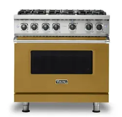 Viking - 5-Series Gas Sealed Burner Range - Golden Hour - Front_Zoom