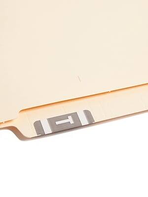 Alt View 2. Smead - Smead AlphaZ ACCS Color-Coded Alphabetic Labels, T, Gray, 100/Pack (67190) - Gray/Silver.