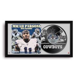 Sporticulture - Micah Parsons Dallas Cowboys 14" x 26" Framed Art Vinyl Album Print - Black