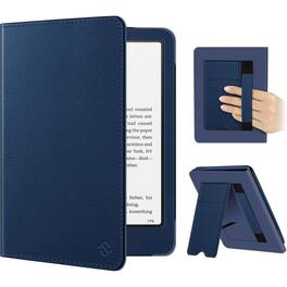 Kitcheniva - 7" Kindle Paperwhite Case 12th/11th Gen 2024/2021 Foldable Stand Cover Navy - Navy Blue