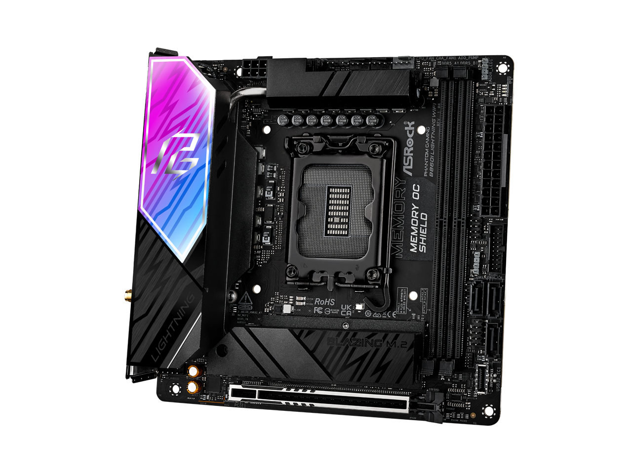 ASRock JGH PHANTOM BBGOIL OC  
MEMORY SHIELD  
LIGHTNING  
BLAZING M.2  
RoHS  
UK  
CA  
EC