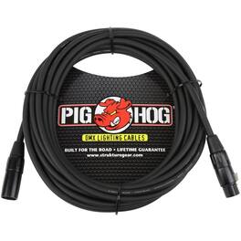 Pig Hog - 25' 3-Pin XLR DMX Lighting Cable