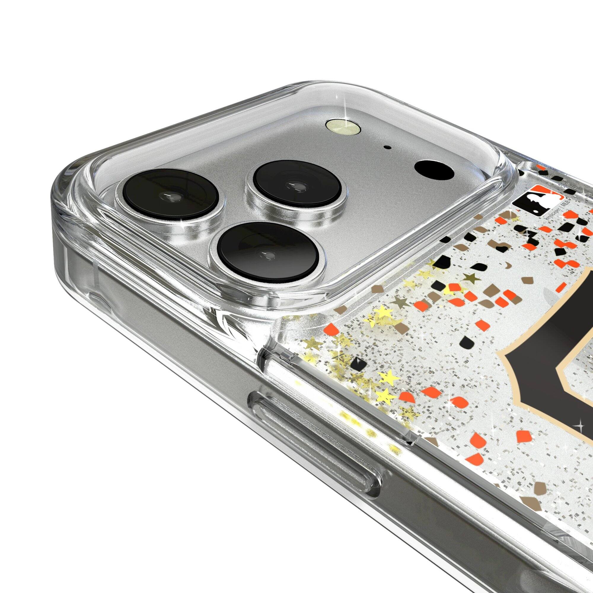 Alt View 2. Keyscaper - San Francisco Giants Glitter Confetti iPhone Case - 13 Pro Max - Multicolor.