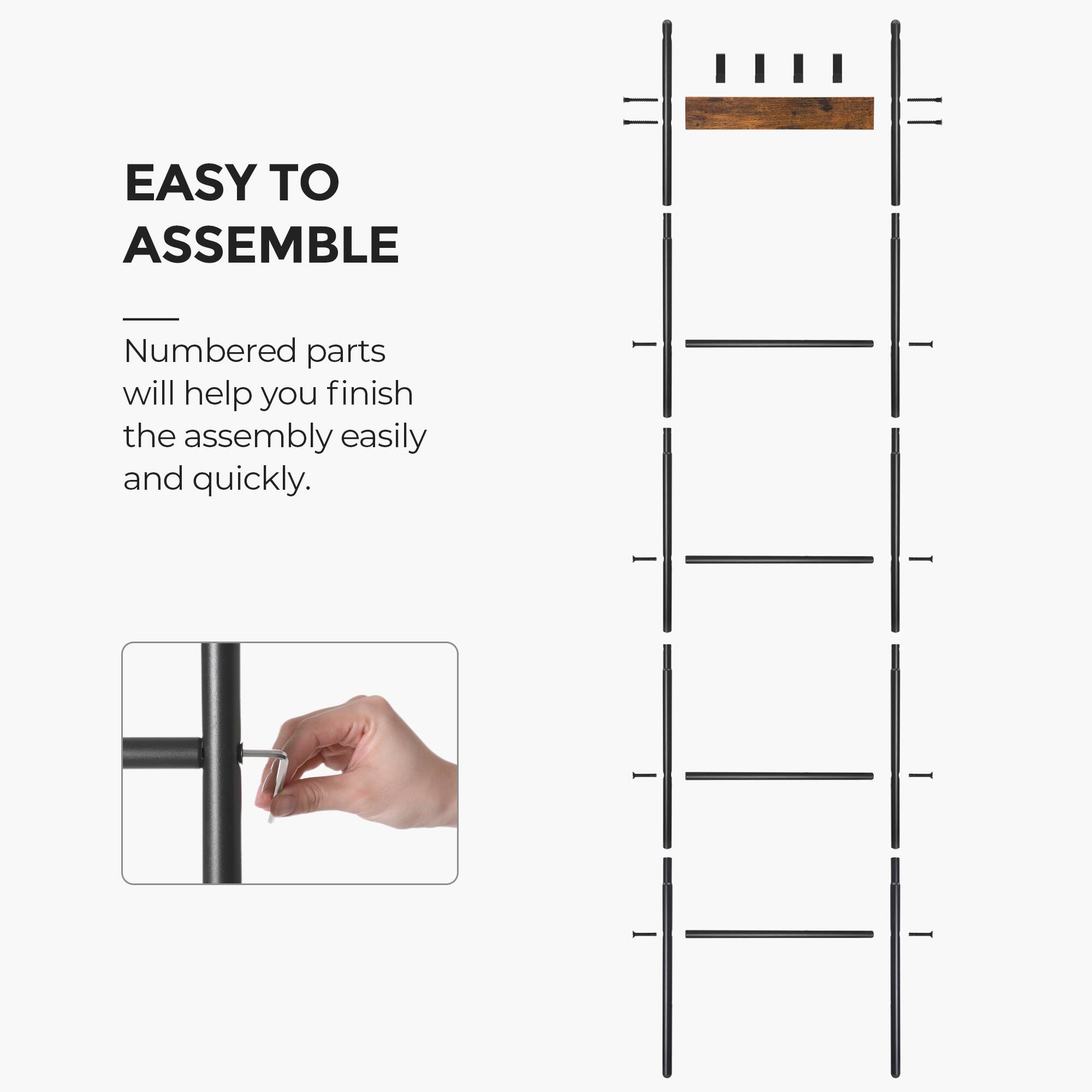 EASY TO ASSEMBLE

Numbered parts will help you finish the assembly easily and quickly.