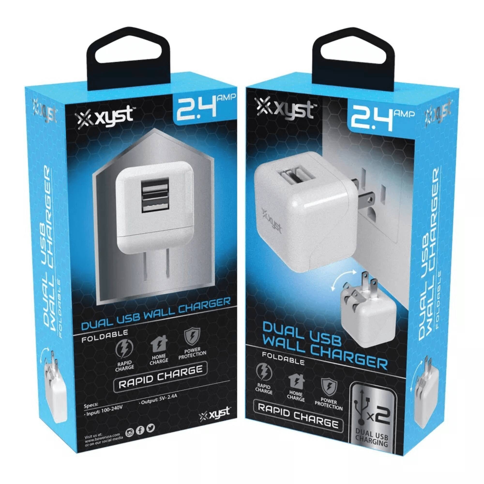 **xyst**

**2.4 AMP**

**DUAL USB WALL CHARGER**

**FOLDABLE**

**RAPID CHARGE**

**HOME CHARGE**

**POWER PROTECTION**

**Specifications:**

- Input: 100-240V
- Output: 5V-2.4A

**xyst**

**2.4 AMP**

**DUAL USB WALL CHARGER**

**FOLDABLE**

**RAPID CHARGE**

**HOME CHARGE**

**POWER PROTECTION**

**Specifications:**

- Input: 100-240V
- Output: 5V-2.4A

**xyst**

**DUAL USB CHARGING**

**xyst**

**DUAL USB CHARGING**

**xyst**

**DUAL USB CHARGING**

**xyst**

**DUAL USB CHARGING**

**xyst**

**DUAL USB CHARGING**

**xyst**

**DUAL USB CHARGING**

**xyst**

**DUAL USB CHARGING**

**xyst**

**DUAL USB CHARGING**

**xyst**

**DUAL USB CHARGING**

**xyst**

**DUAL USB CHARGING**


