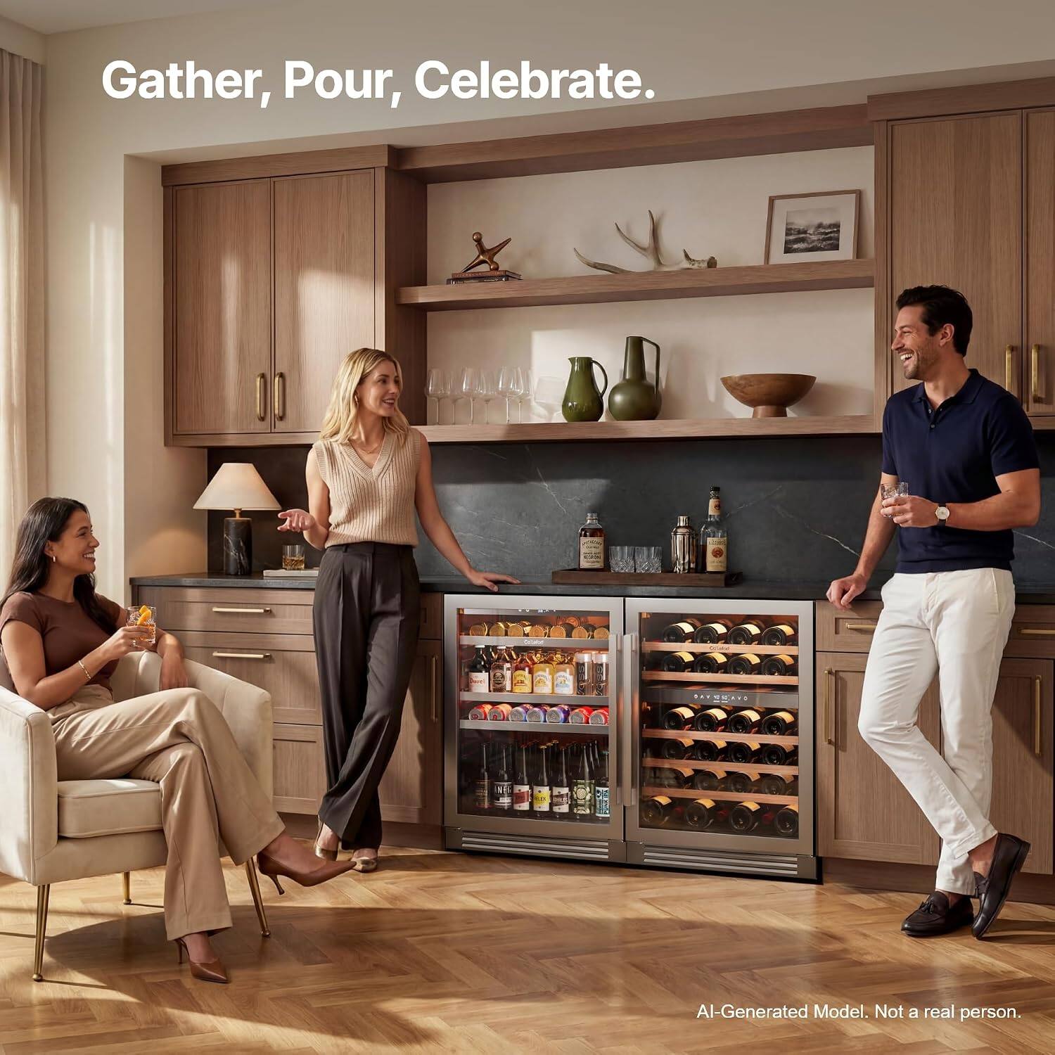 Gather, Pour, Celebrate.

AI-Generated Model. Not a real person.