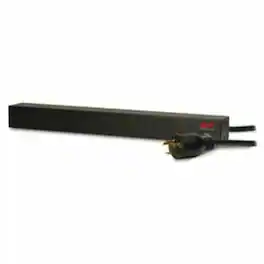 APC - NetShelter Basic Rack PDU, 1U, 16A, 208V, 12 C13 outlets - Basic - NEMA L6-20P - 12 x IEC 60320 C13 - 200 V, 208 V - Black