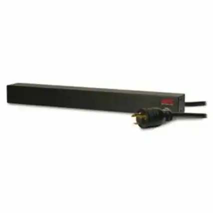Front. APC - APC NetShelter Basic Rack PDU, 1U, 16A, 208V, 12 C13 outlets - Basic - NEMA L6-20P - 12 x IEC 60320 C13 - 200 V, 208 V - Black.