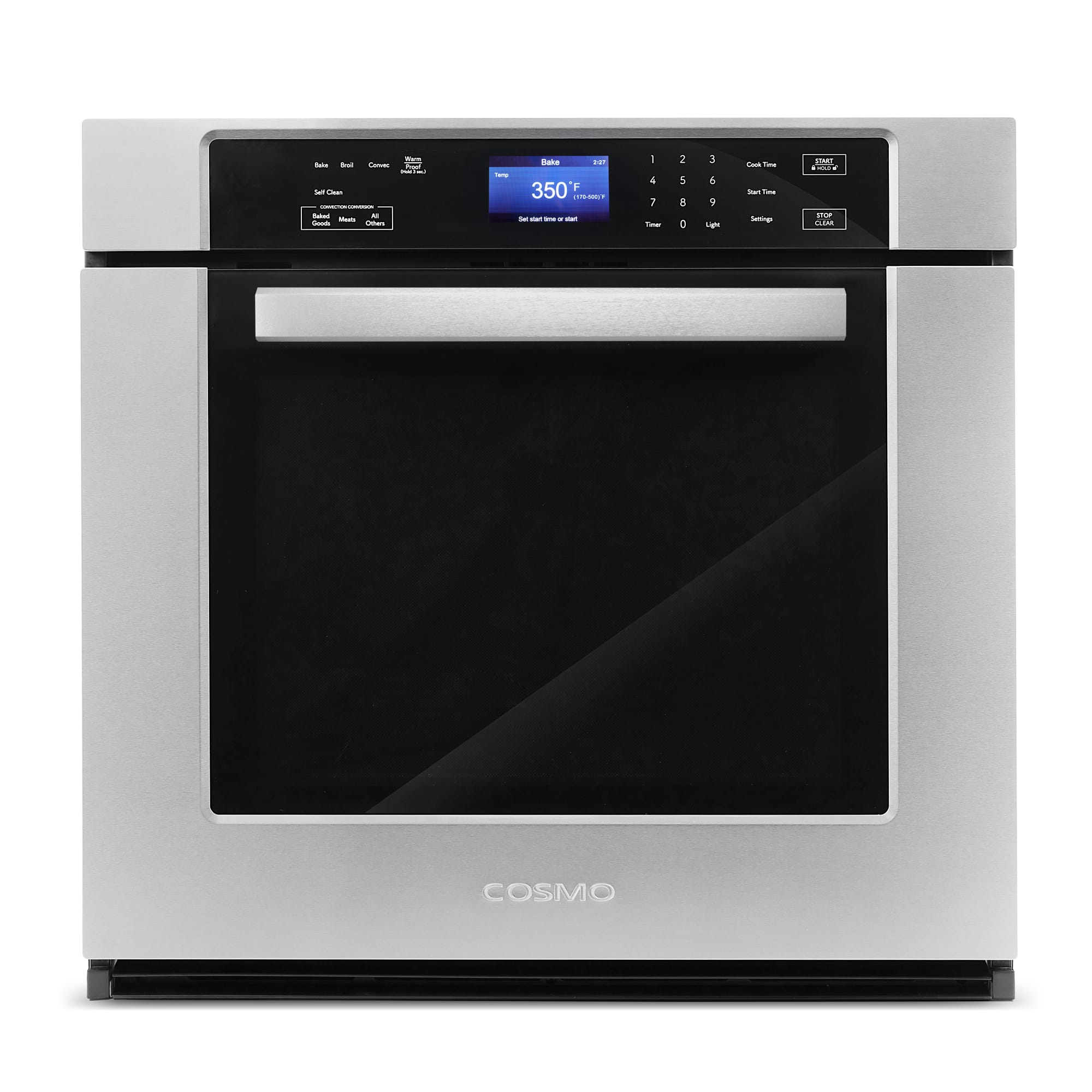 COSMO - COS-30ESWC 30 in. Haven Collection 5 cu. ft. Electric Wall Oven with True European Convection and Self Cleaning - Stainless Steel