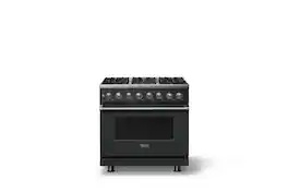 Viking - 36 in. Wide 6 Burner Pro5S 5.6 Cu. Ft. Freestanding Sealed Dual Fuel Convection LP Range - Antique Bronze - Antique Bronze