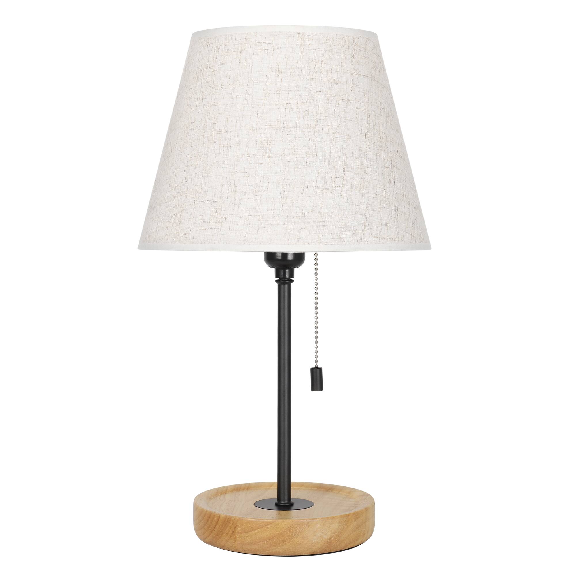 Front. Oumilen - Modern Fabric Shade Bedside Table Lamp Set (2-Pack).