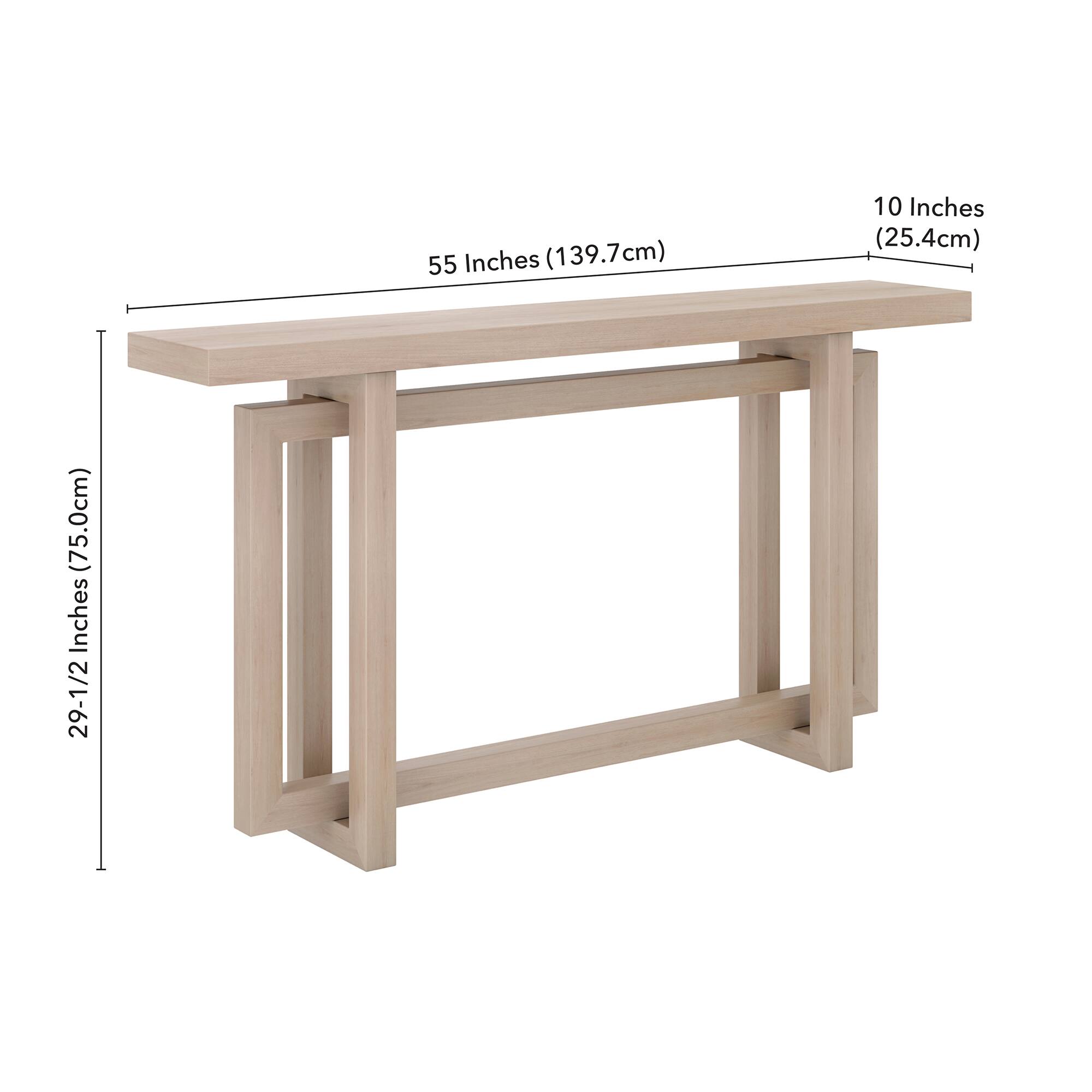 55 Inches (139.7cm)  
10 Inches (25.4cm)  
29-1/2 Inches (75.0cm)