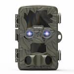 Rexing - Woodlens H6 Trail Camera with Dual Lens Night Vision Recording - Green