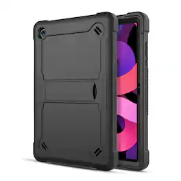 Echelon - Rampart Series Rugged Tablet Case with Kickstand for Galaxy Tab A11+ 5G and Tab A9+ 5G - Black