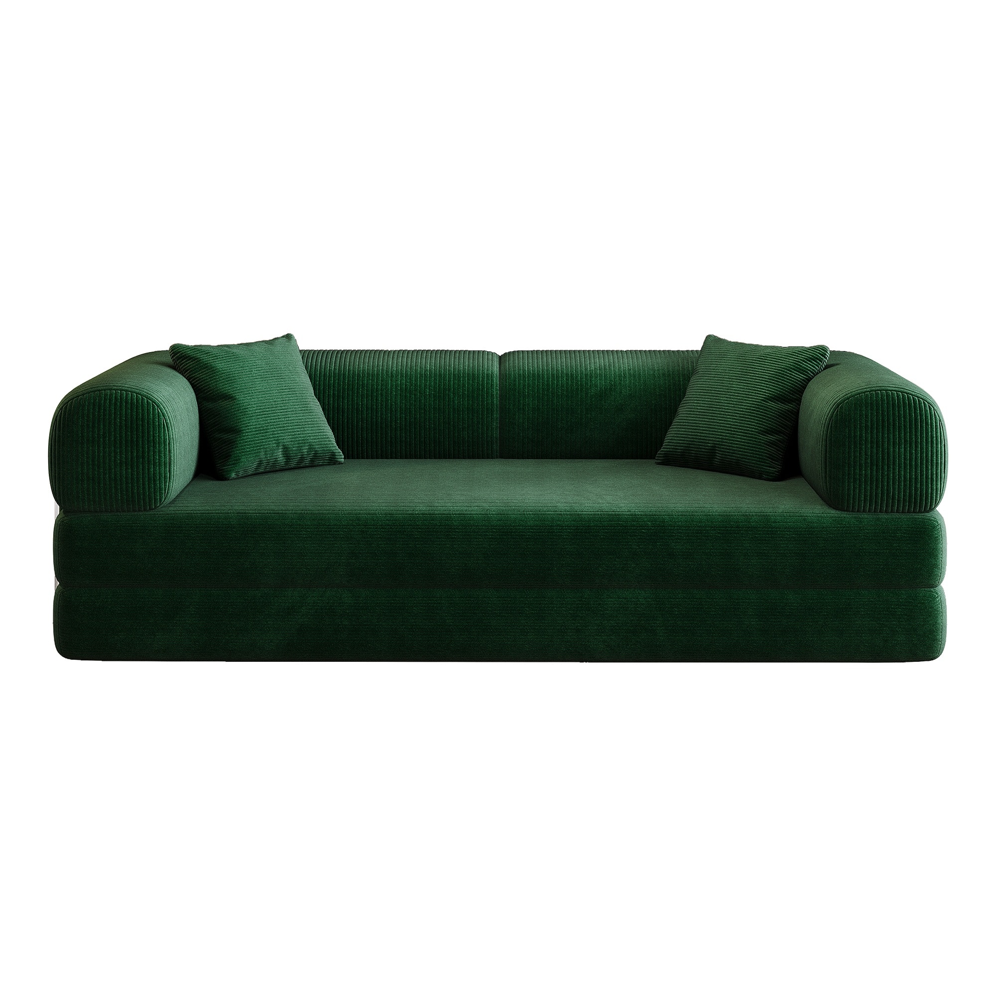 Boyel Living - Green Fabric Sofa 78.8-in L x 35.5-in W x 26.1-in H - Green
