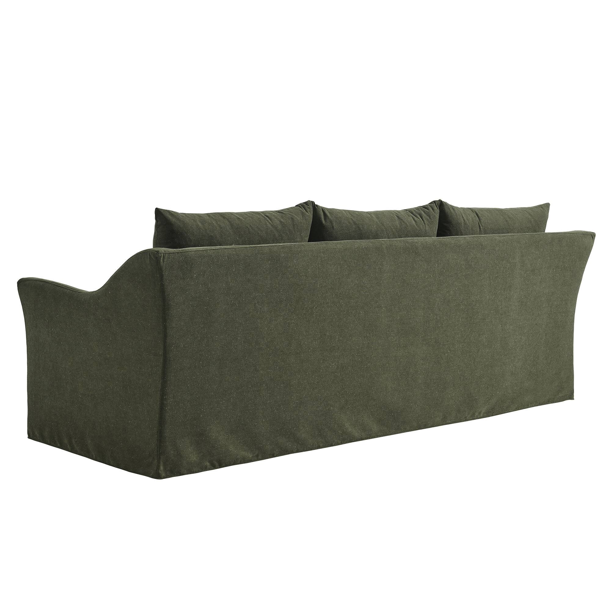 Alt View 1. Modway - Somerset 92" Linen Blend Slipcovered Sofa by Modway - Sage.