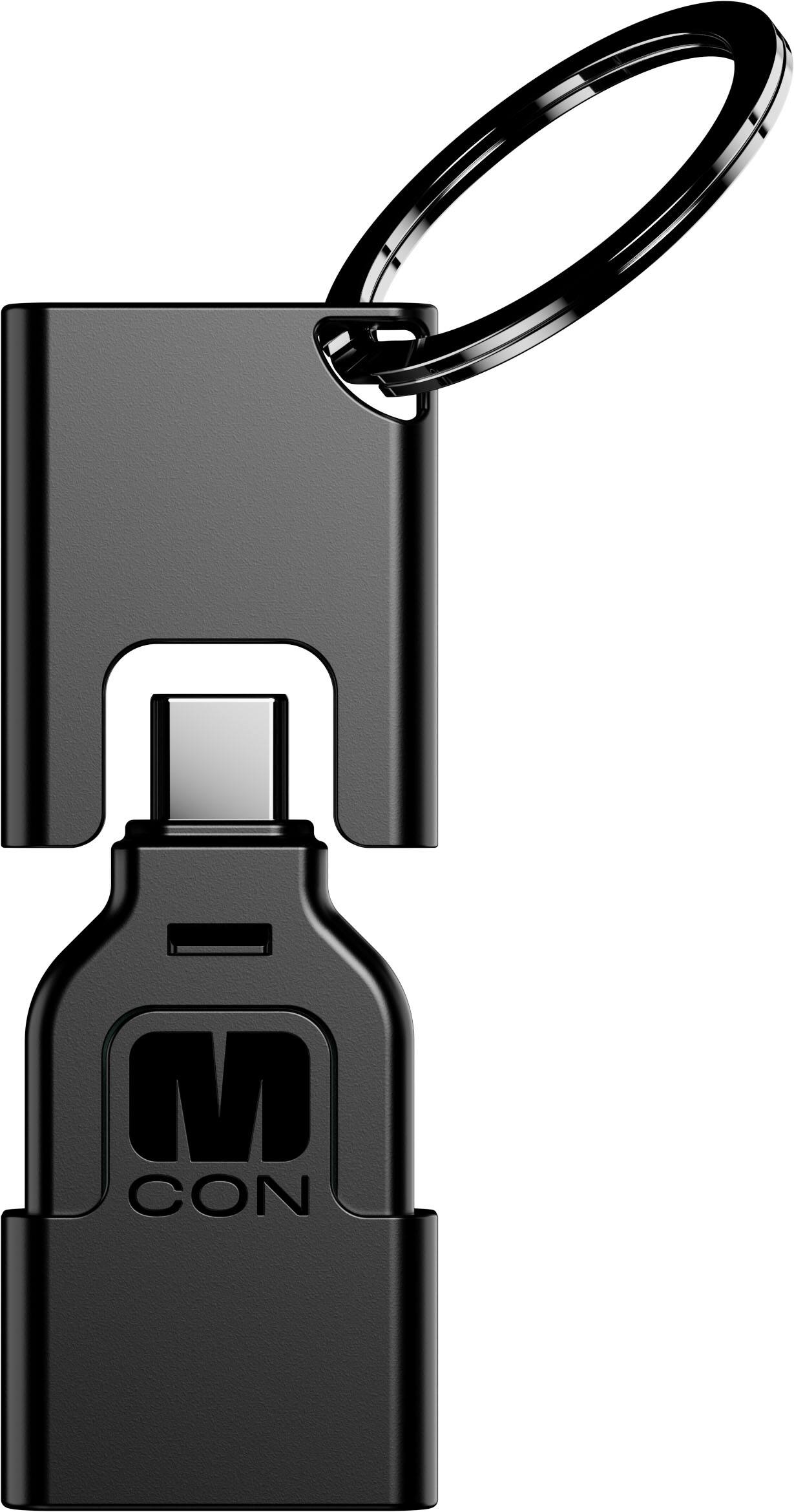 Angle. OhSnap - MCON Key Cast Stick with 4k @60Hz HDMI Video Display for Univeral Phones with USB-C Port - Black.