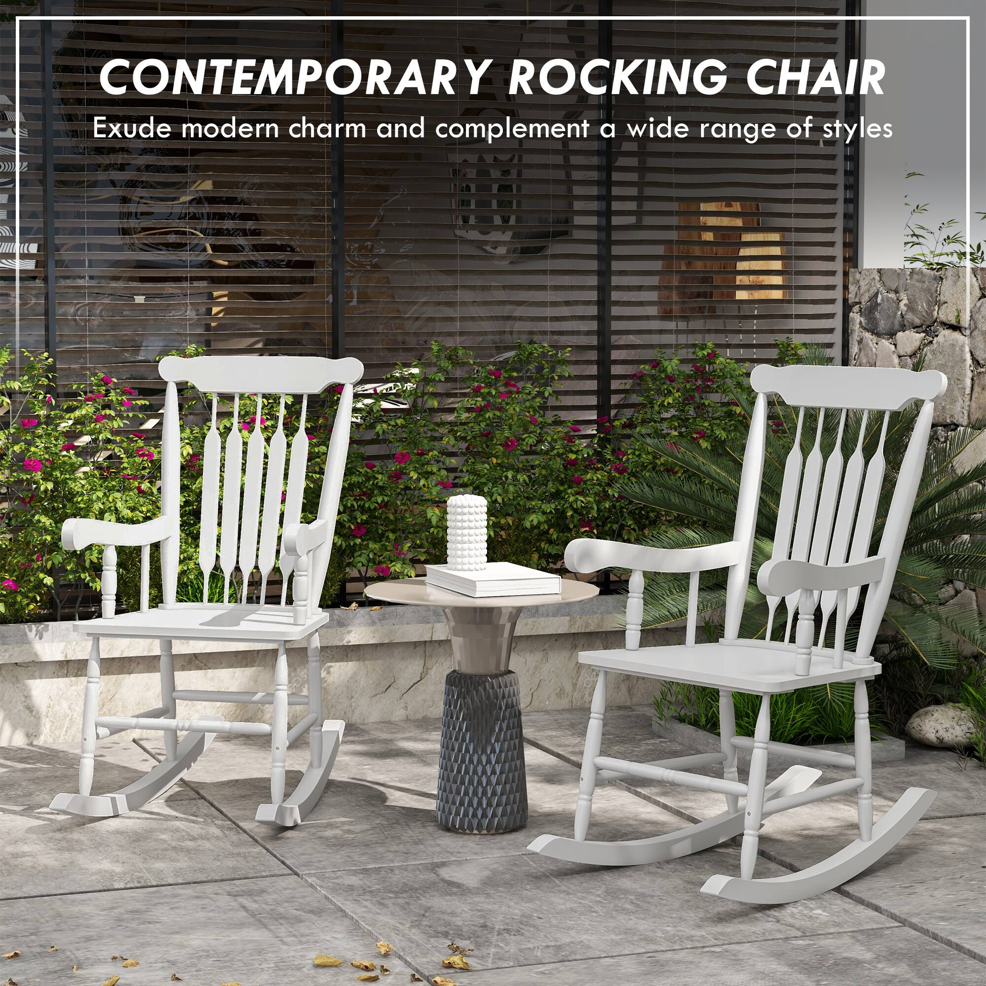 CONTEMPORARY ROCKING CHAIR  
Exude modern charm and complement a wide range of styles