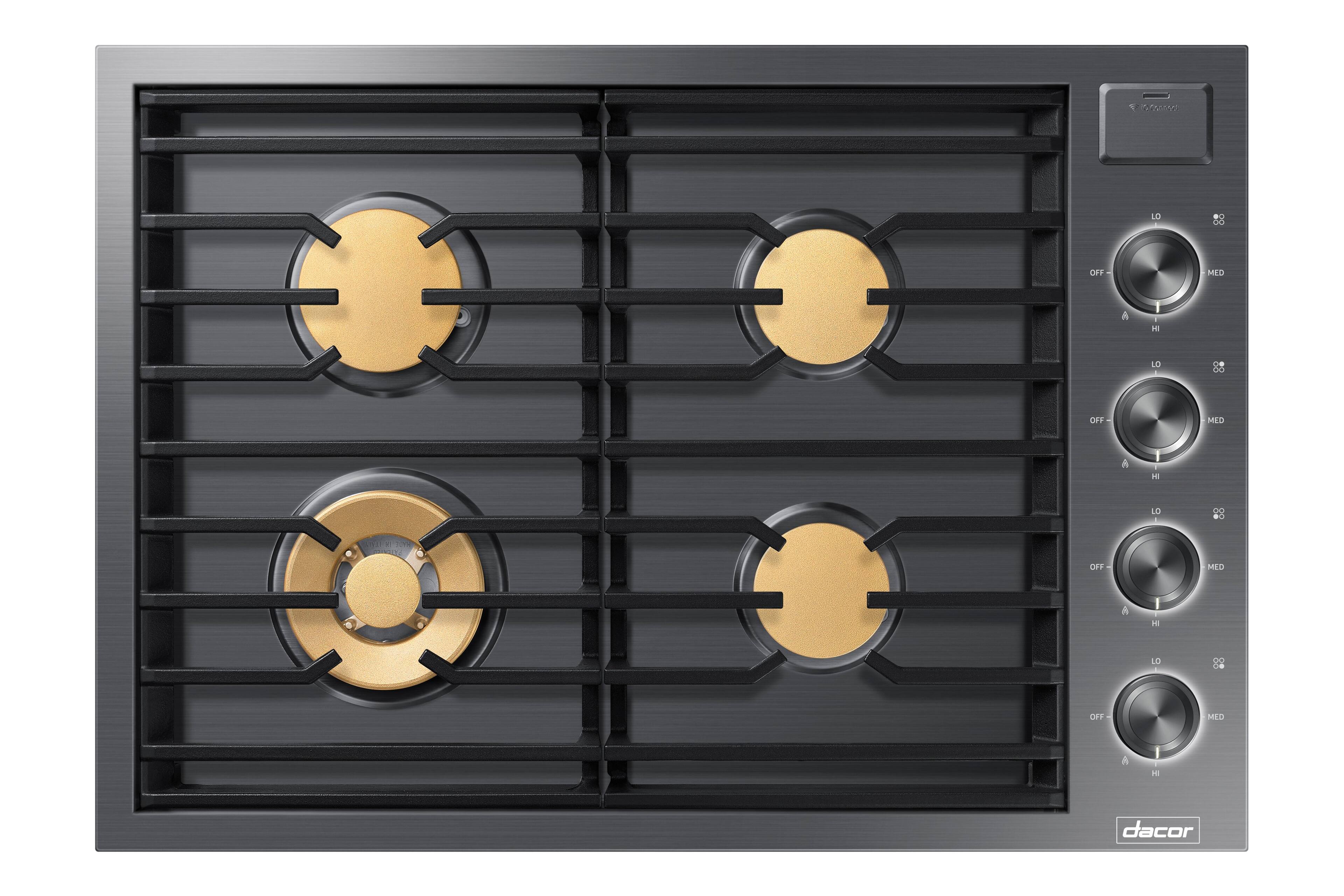 Dacor - Contemporary 30" Built-In Gas Cooktop with 4 burners with SimmerSear, Liquid Propane Convertible - Graphite Stainless Steel