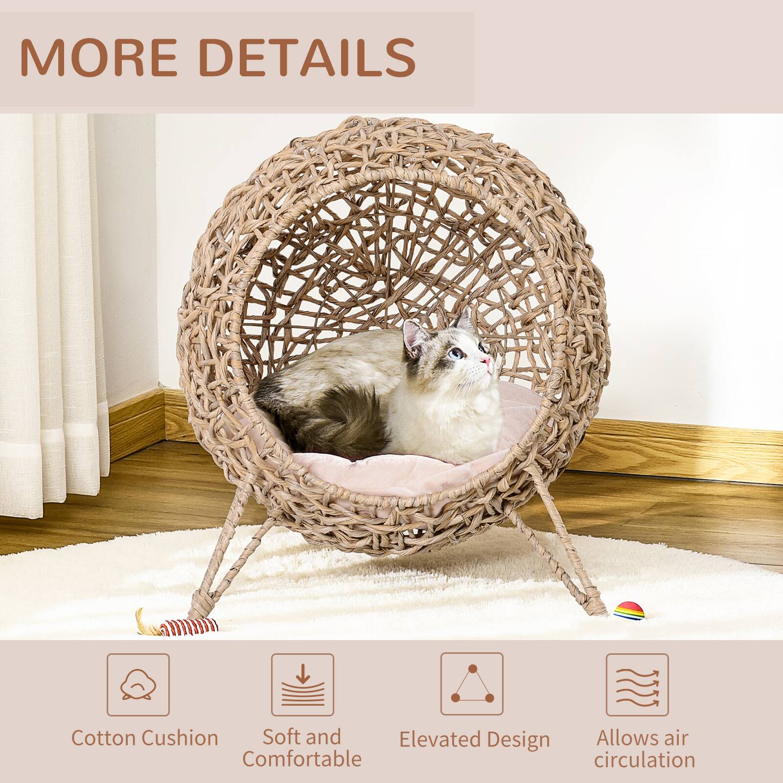MORE DETAILS

- Cotton Cushion
- Soft and Comfortable
- Elevated Design
- Allows air circulation
