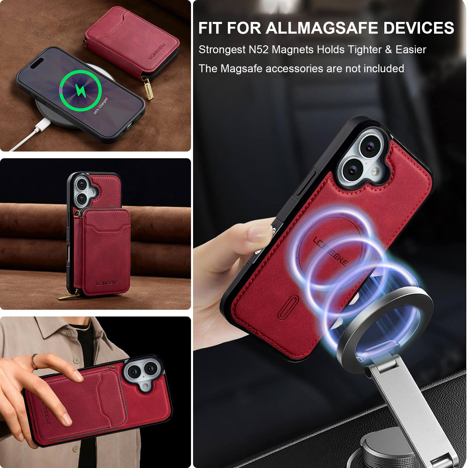 FIT FOR ALLMAGSAFE DEVICES  
Strongest N52 Magnets Holds Tighter & Easier  
The MagSafe accessories are not included  

Charged 90%  

LCERONE LETEKE