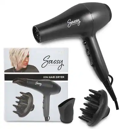 Sassy - Negative Ion Generator Provides Shiny, Smooth, and Frizz-Free Hair
Sassy by Savannah Chrisey
ION HAIR DRYER