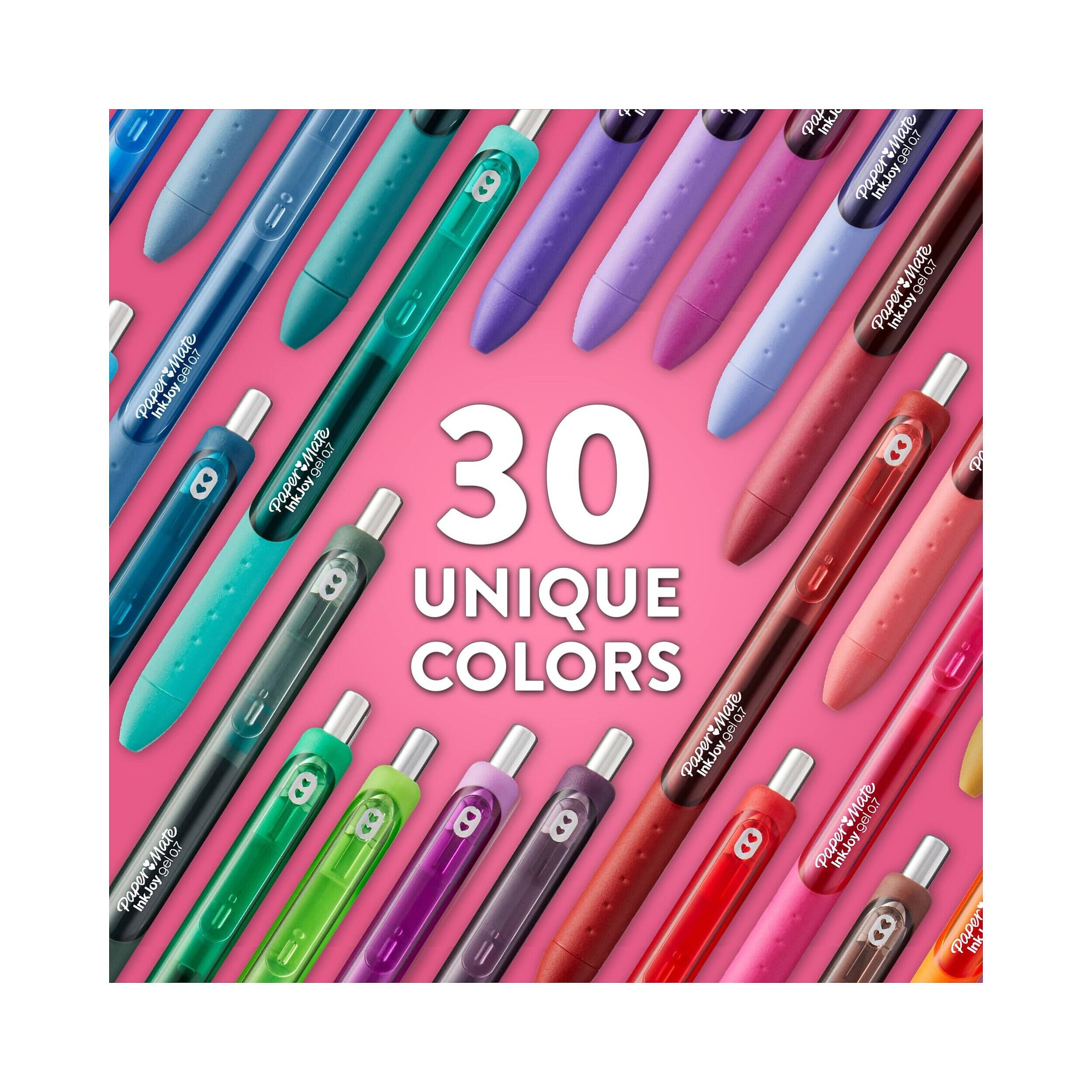 Paper Mate InkJoy Gel Pens, Medium Point, 0.7mm, Black, 2 Pens/Pack ...