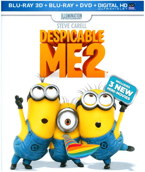  Despicable Me 2 [3 Discs] [Includes Digital Copy] [3D] [Blu-ray/DVD] [Blu-ray/Blu-ray 3D/DVD] [2013]
