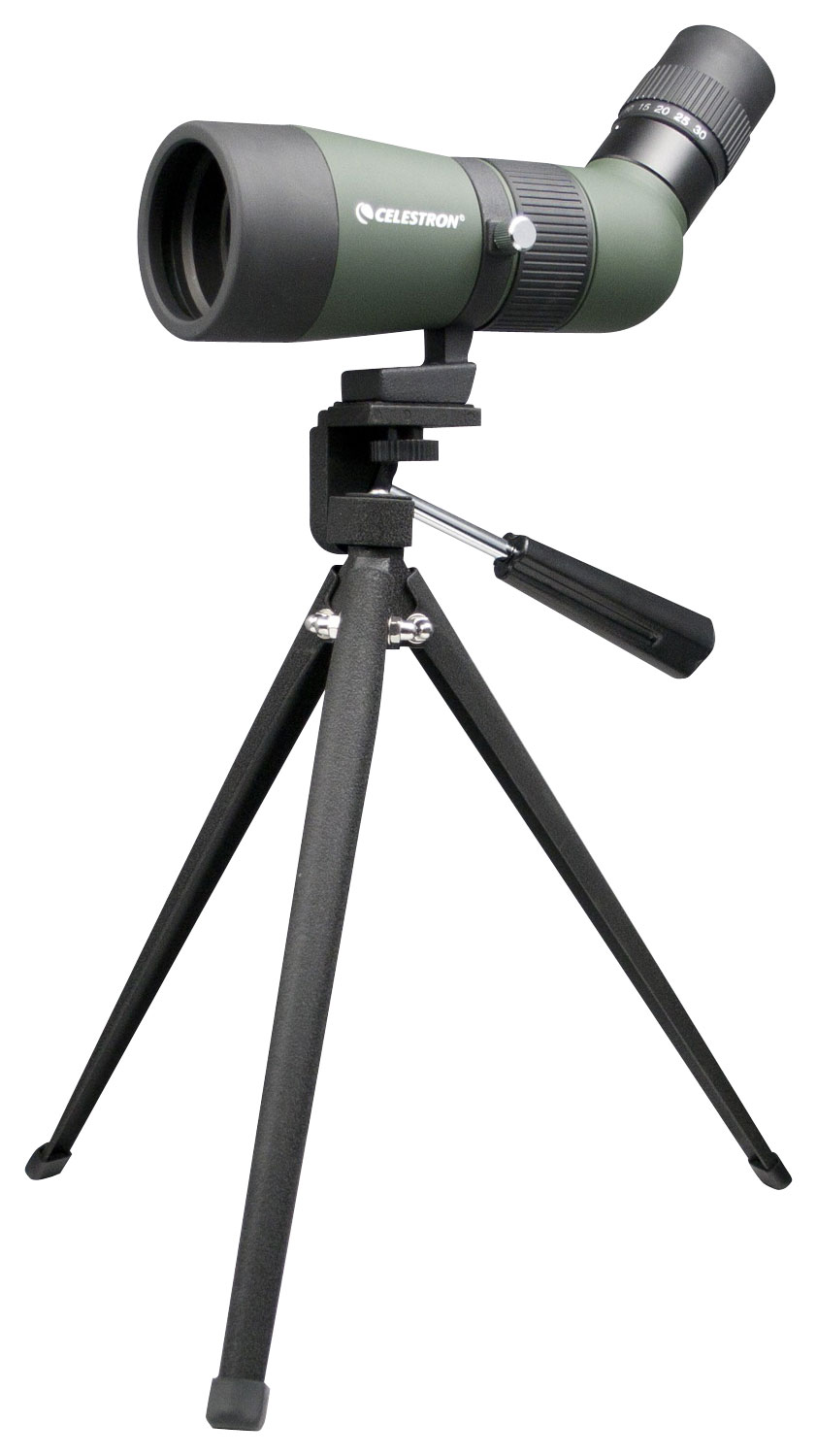 Angle View: Celestron - Landscout 10-30x 50mm Spotting Scope - Green/Gray