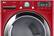 Alt View 1. LG - SteamDryer 7.4 Cu. Ft. 10-Cycle Electric Dryer with Steam - Cherry Red.
