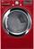 Front. LG - SteamDryer 7.4 Cu. Ft. 10-Cycle Steam Gas Dryer - Cherry Red.