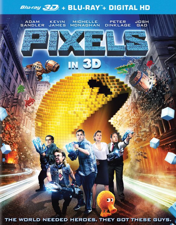  Pixels [3D] [Blu-ray] [2 Discs] [Blu-ray/Blu-ray 3D] [2015]