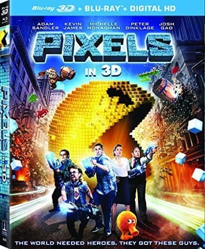Pixels 3d Blu Ray 2 Discs Blu Ray Blu Ray 3d 2015 Best Buy
