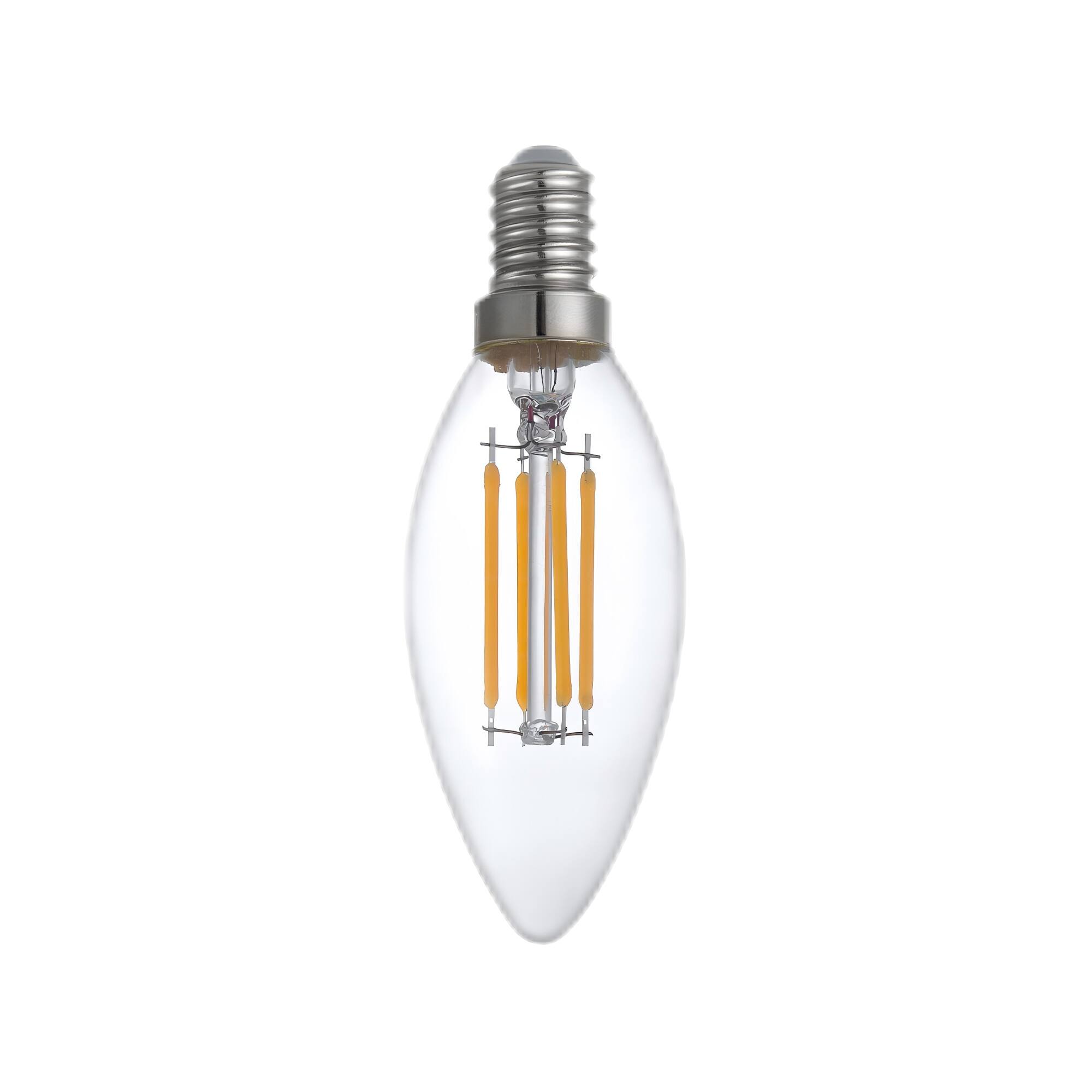 Angle. Parrot Uncle - E12 Candelabra Light Bulbs 4.5W Clear 2700K Dimmable LED Light Bulb - Clear.
