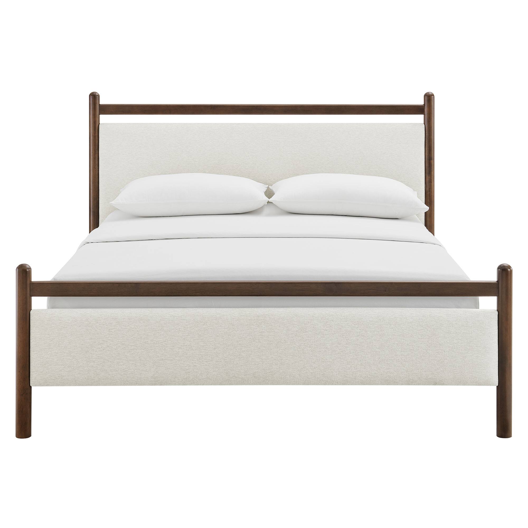 Alt View 4. Modway - Ginny Platform Bed Frame by Modway - Wenge Heathered Ivory.