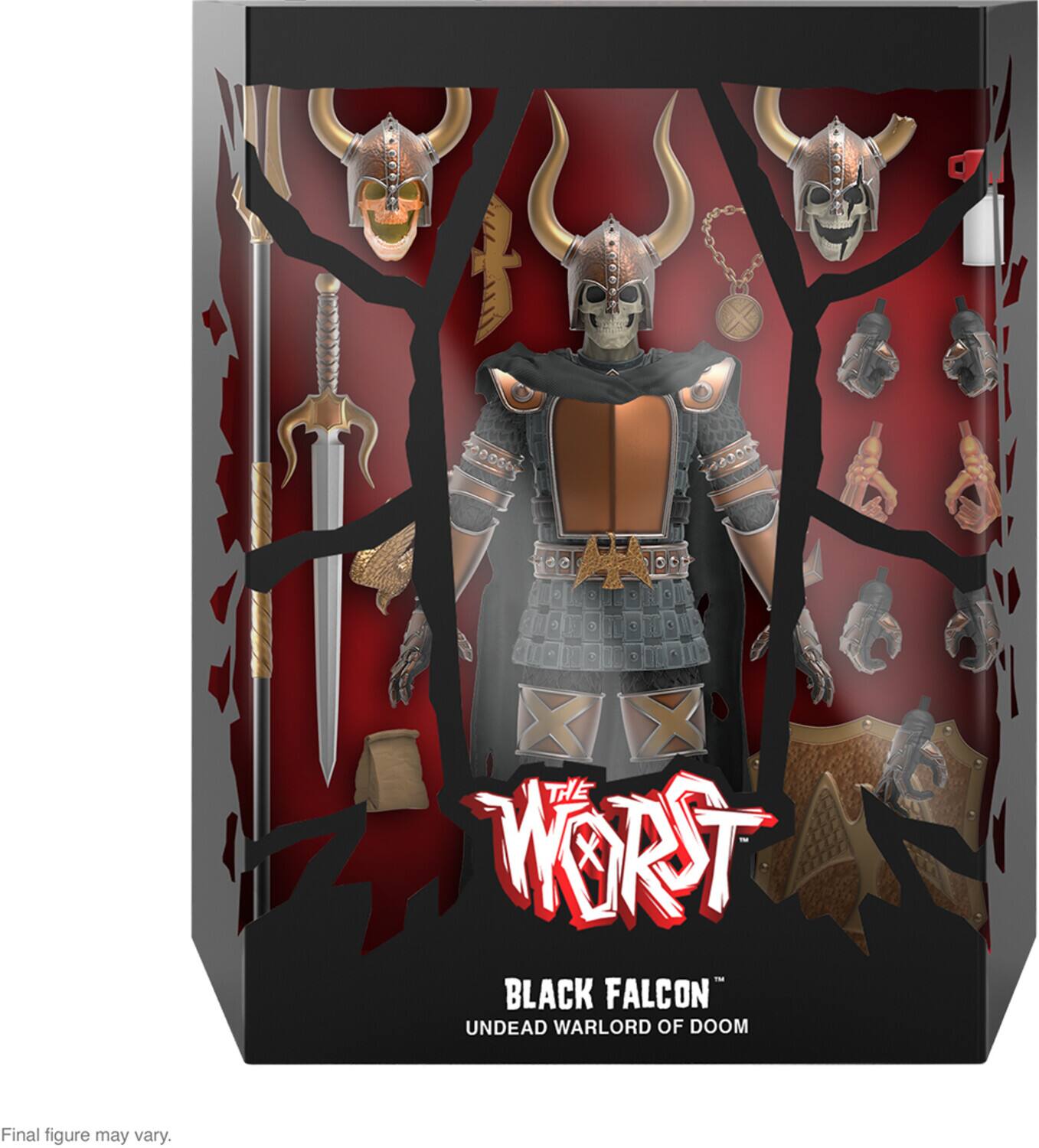The Worst - Black Falcon Undead Warlord of Doom. Final figure may vary.