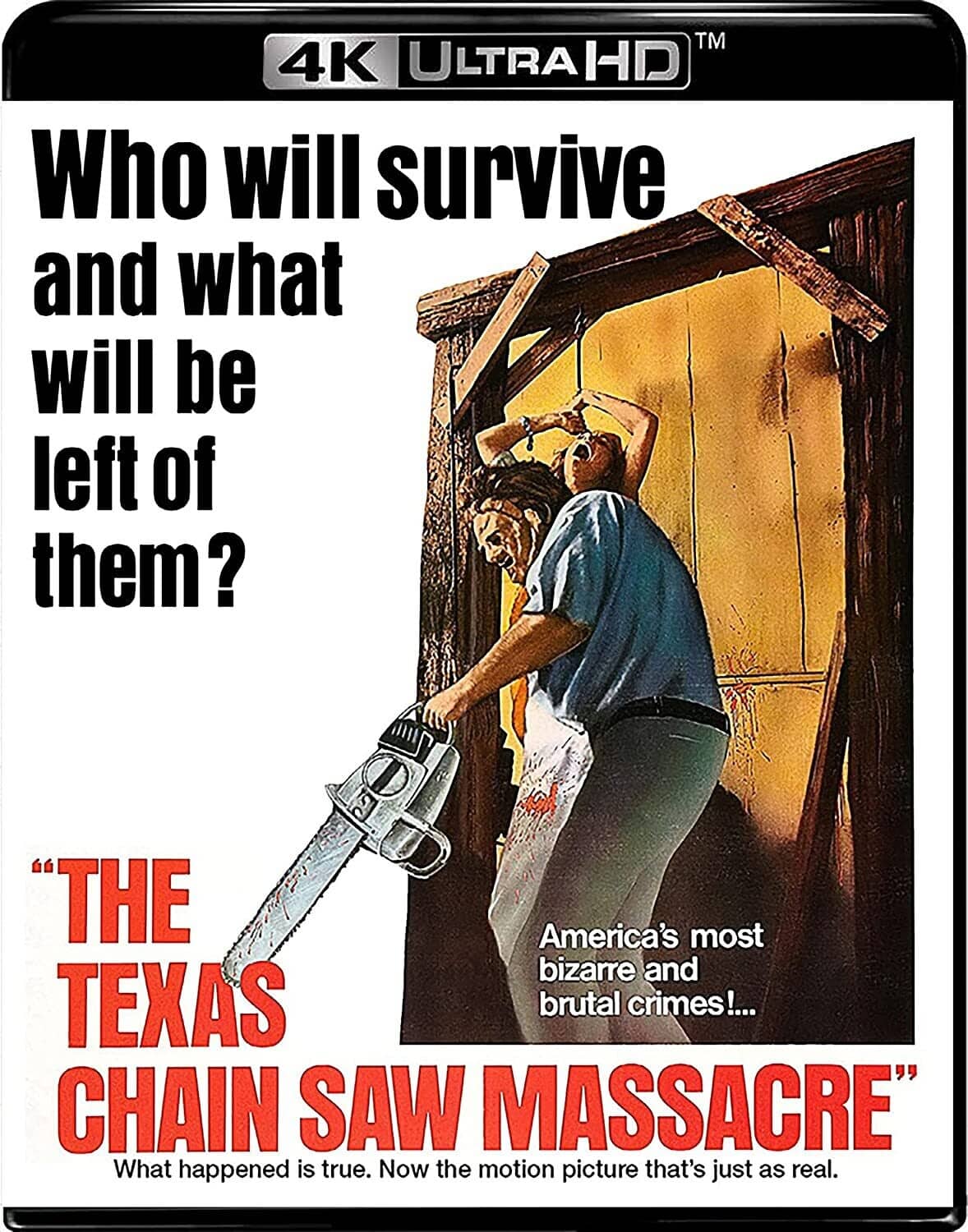Front. The Texas Chain Saw Massacre   - 4K Blu-Ray.