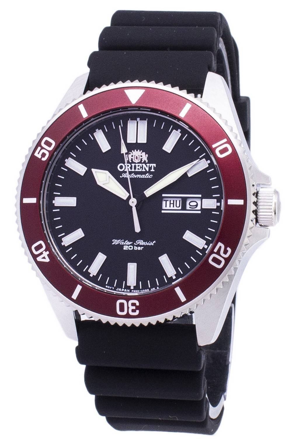 50 I F0N ORIENT Automatic A 10 THU 9 - 40 Water Resist 20 bar MOV'T JAPAN FO-UAD 30 20