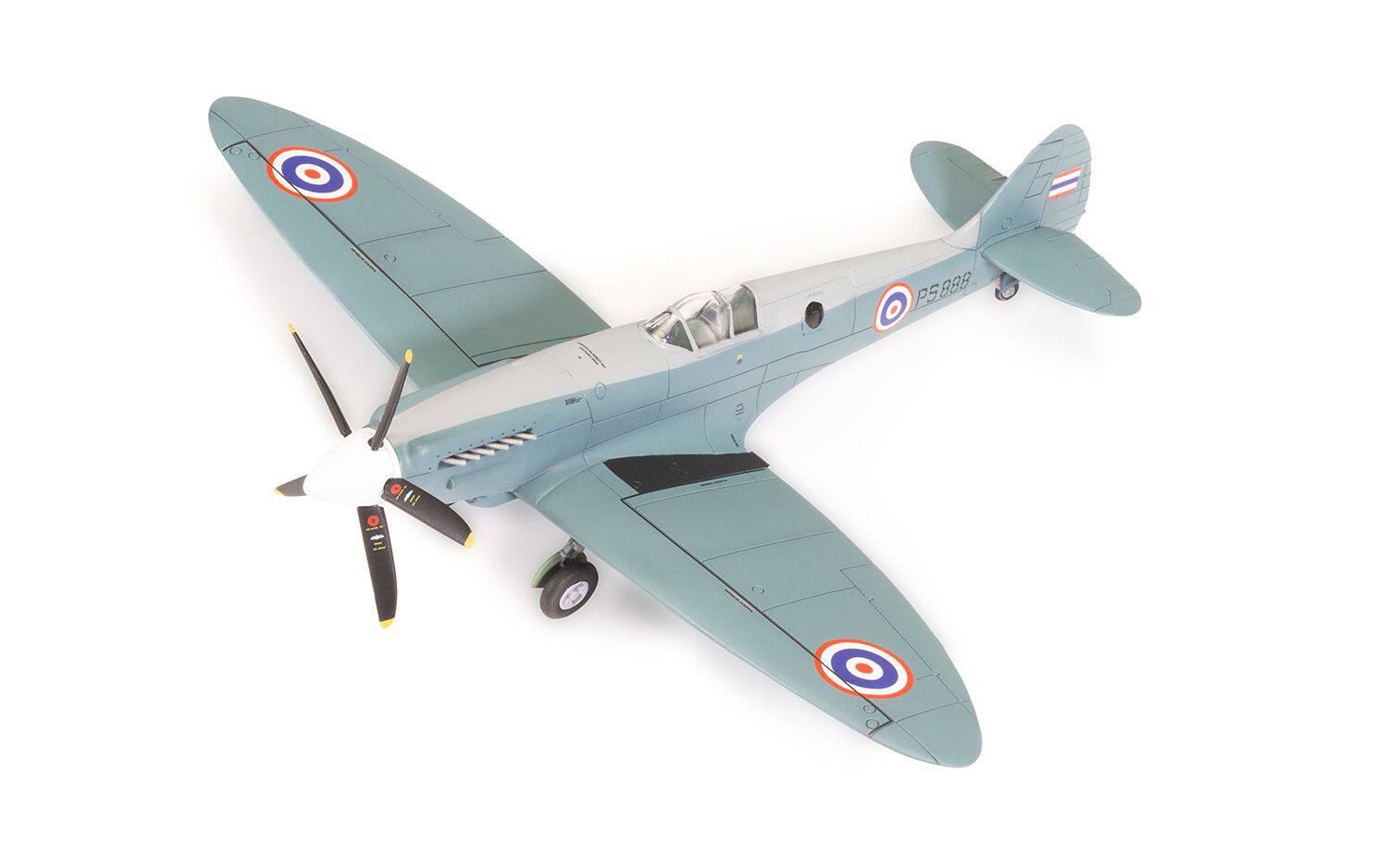 Left. Airfix - Level 1 Model Kit Supermarine Spitfire PR.XIX Fighter Aircraft 1/72 Plastic Model Kit by Airfix - Multi.