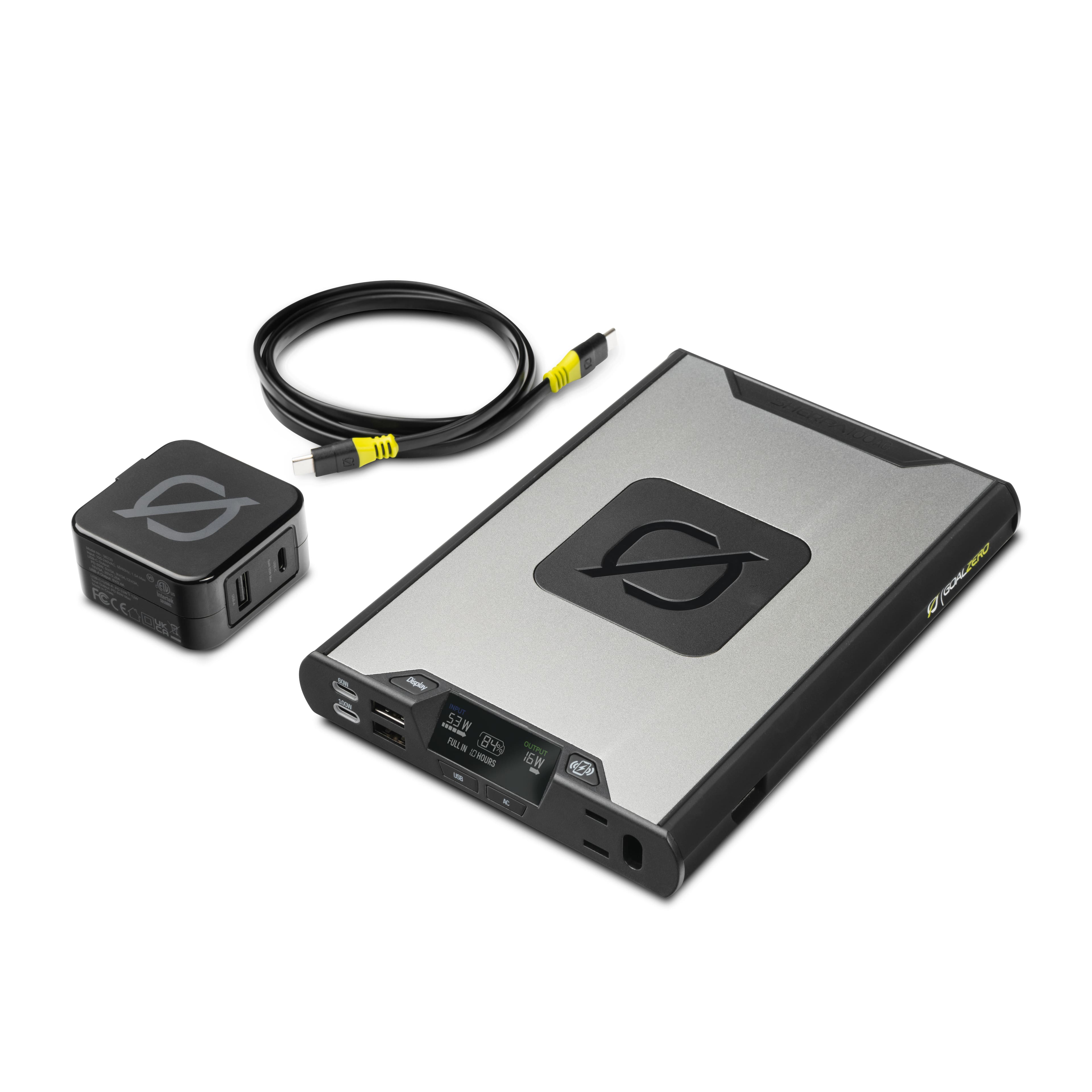 Alt View 12. Goal Zero - Sherpa 100 AC Portable Charger for Most USB Devices - Silver.