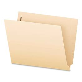 Tops Business Forms - SmartShield End Tab Fastener Folders, 1 Fastener, Letter Size, Manila Exterior, 50/Box