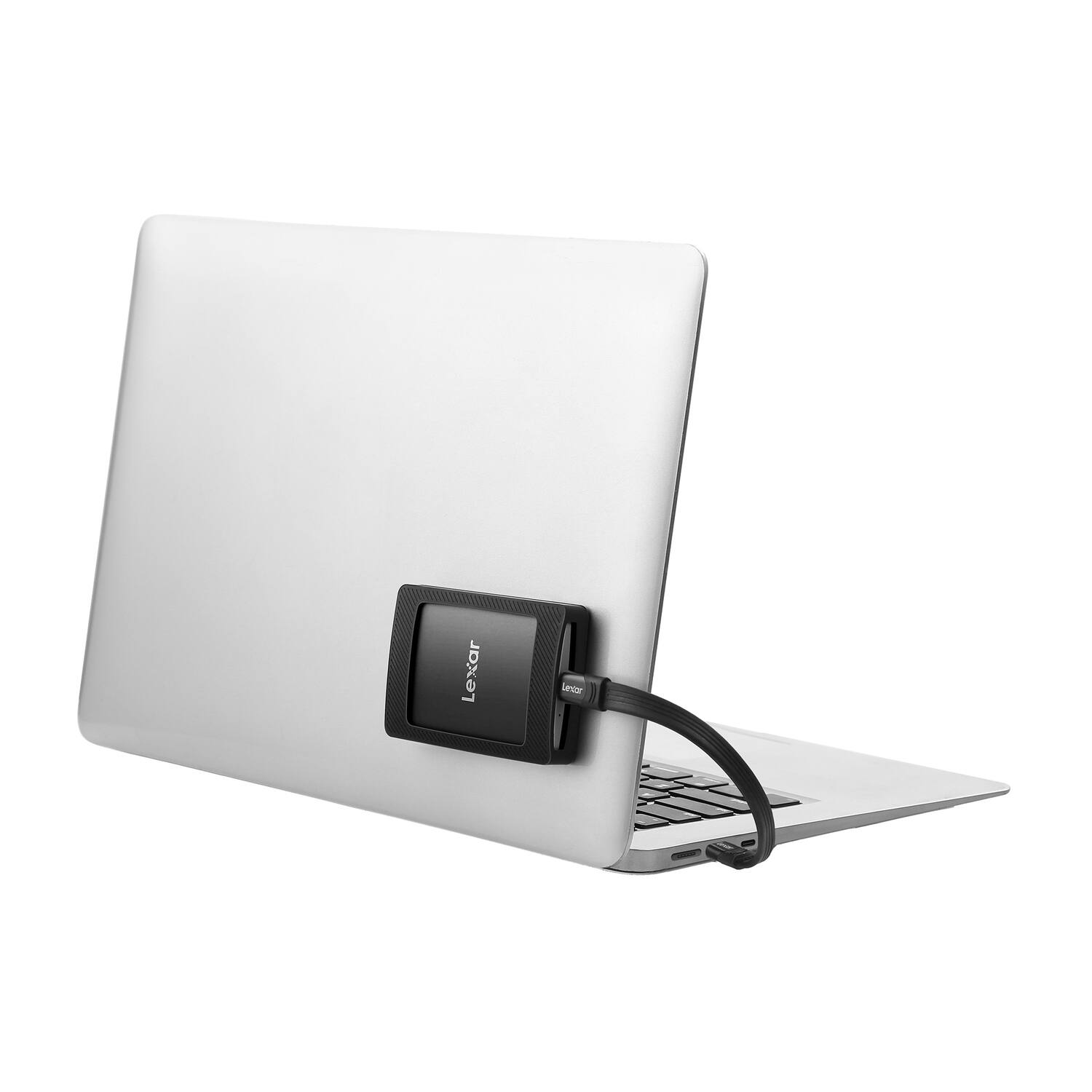 Alt View 4. Lexar - Lexar Lsl500m002t-rnbng Sl500 Portable Usb 3.2 Gen 2x2 Ssd With Magnetic Set (2 Tb) - Black.