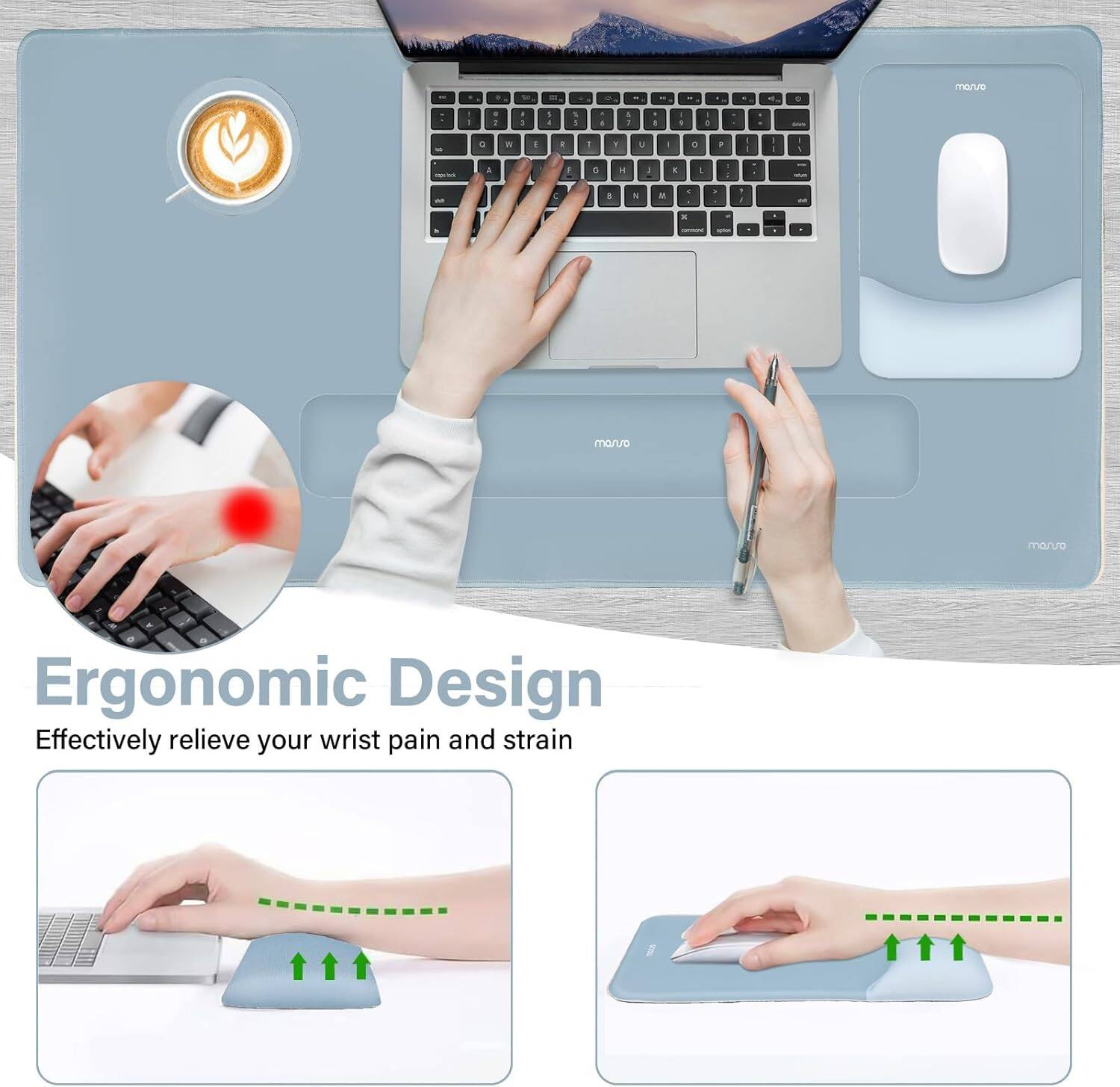- - - maruro - + 1 - - - - 1 4 a - - - - - - a  1 - .  a - a . - - - - I A 1 . 1 A . - . . - E . &  - - - - . manro moruo Ergonomic Design Effectively relieve your wrist pain and strain