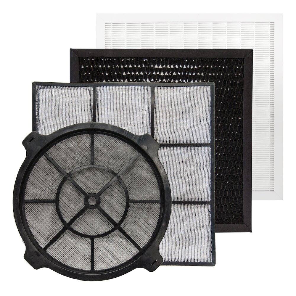 Alt View 7. XPOWER - 4 Stage Filtration HEPA Purifier System - Blue.