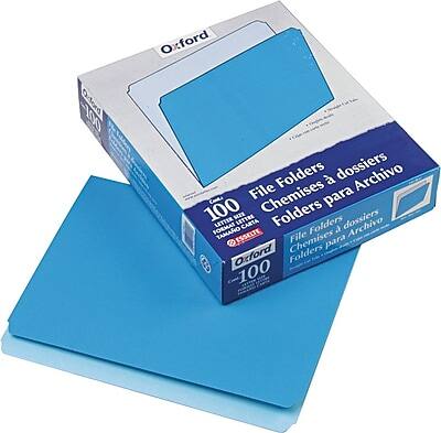 Oxford 100 Orford Folders  
File Folders  
Chemises a dossiers  
File Folders para Archivo  
Chemises para Archivo  
Tamaño: ESSELTE  
100