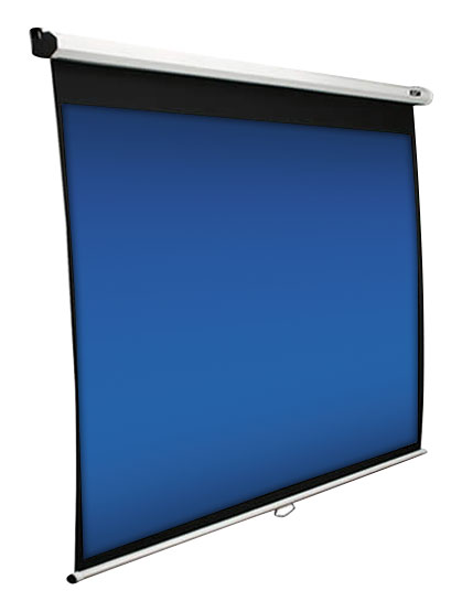 Elite Screens - Manual Series 120" Pull-Down Projector Screen - White