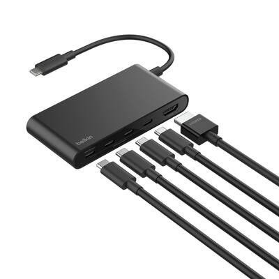 Belkin 7 poorts Quilted USB 2.0 hub netstroom - - Voor 23.59u Belkin 7 poorts Quilted USB 2.0 hub netstroom - - Voor 23.59u