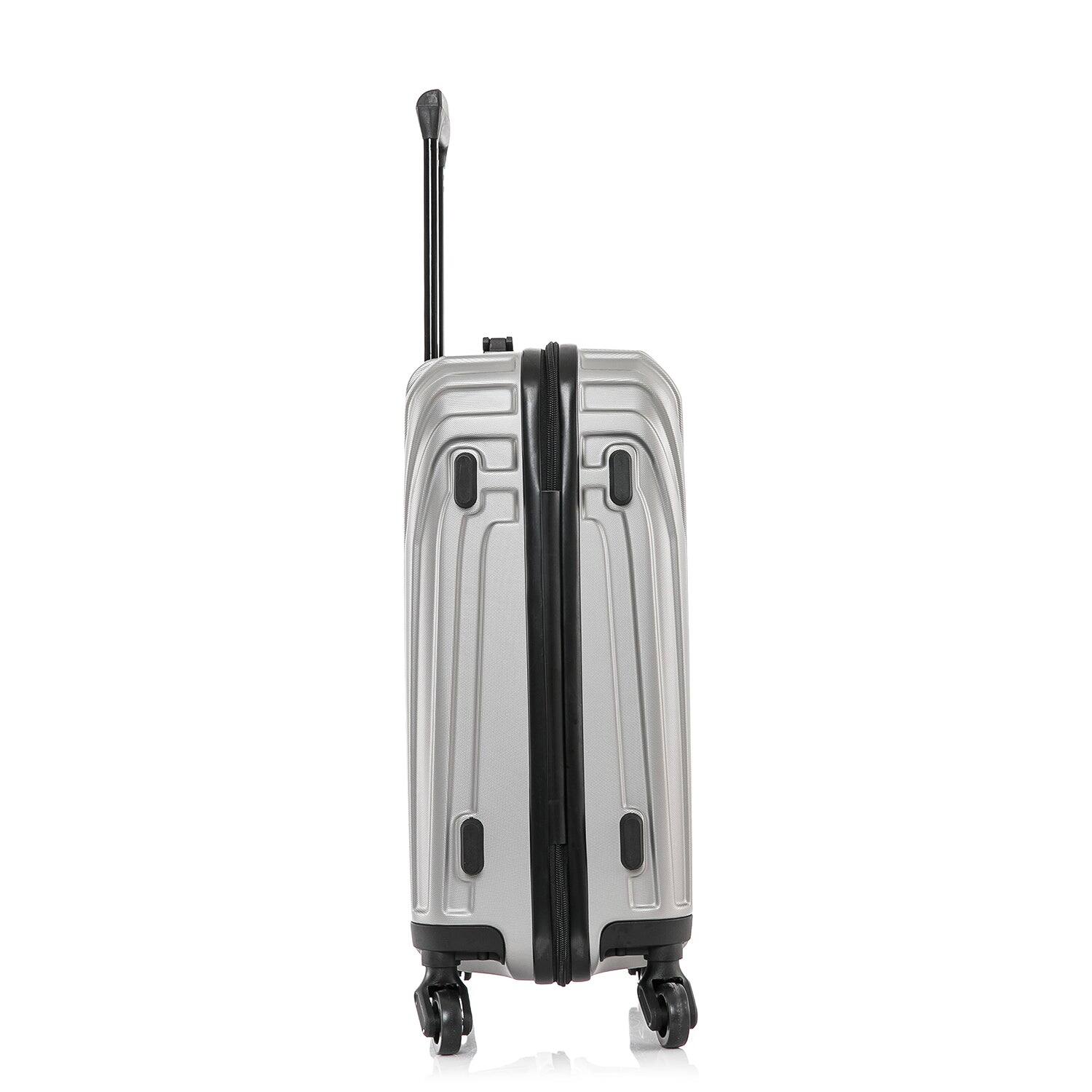 Alt View 3. InUSA - Vasty Lightweight Hardside Spinner Luggage 20" Carry-On - GREY.